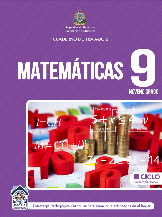 Cuaderno de Trabajo de Matematicas 9 Noveno Grado Honduras